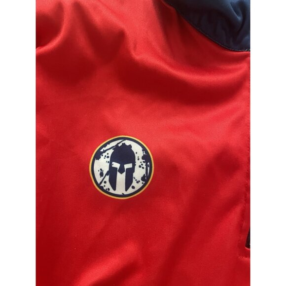 Spartan Titan Mercury Wrestling Club 1/4 Zip Warm Up Pullover Jacket Large Red - Picture 5 of 7